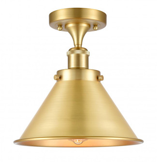 Briarcliff - 1 Light - 10 inch - Satin Gold - Semi-Flush Mount (3442|916-1C-SG-M10-SG)
