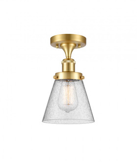 Cone - 1 Light - 6 inch - Satin Gold - Semi-Flush Mount (3442|916-1C-SG-G64)