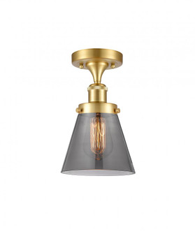 Cone - 1 Light - 6 inch - Satin Gold - Semi-Flush Mount (3442|916-1C-SG-G63)