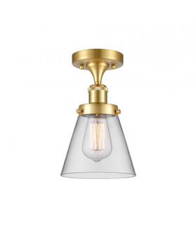 Cone - 1 Light - 6 inch - Satin Gold - Semi-Flush Mount (3442|916-1C-SG-G62)