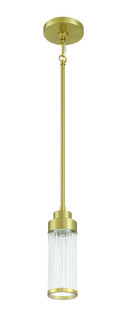 Whitley 1 Light Mini Pendant in Satin Brass (20|60191-SB)