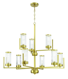 Whittley 9 Light Chandelier in Satin Brass (20|60129-SB)
