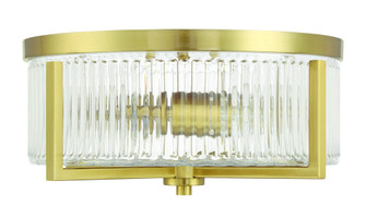 Whittley 3 Light Flushmount in Satin Brass (20|60183-SB)