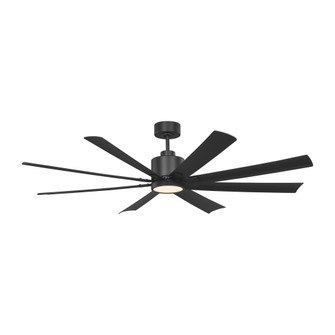 Flera Smart 65 LED Ceiling Fan in Midnight Black with Midnight Black Blades (38|8FLSM65MBKD)