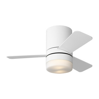 Era 32 Hugger LED Ceiling Fan in Matte White with Matte White Blades and Light Kit (38|3ERHR32RZWD)