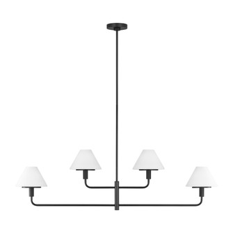Mendota Four Light Chandelier (38|GLC1244MBK)