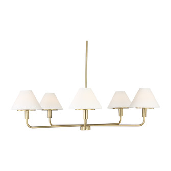 Mendota Five Light Chandelier (38|GLC1235SB)