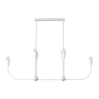 Maya Six Light Linear Chandelier (38|GLC1226MWT)
