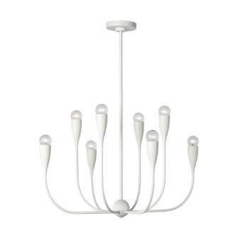 Maya Eight Light Chandelier (38|GLC1218MWT)