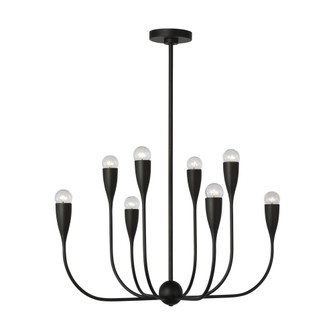 Maya Eight Light Chandelier (38|GLC1218MBK)