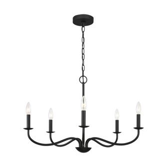 Abells Five Light Chandelier (38|GLC1205MBK)