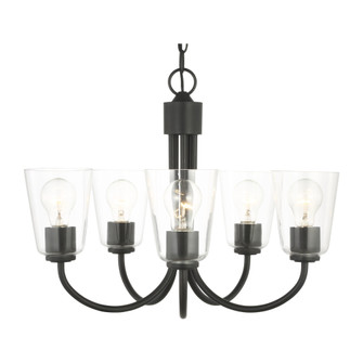Miles Five Light Chandelier (38|GLC1145MBK)