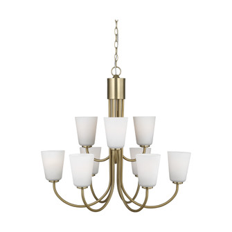 Miles Nine Light Chandelier (38|GLC1139SB)