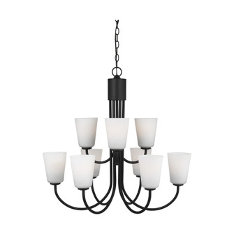 Miles Nine Light Chandelier (38|GLC1139MBK)