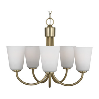 Miles Five Light Chandelier (38|GLC1115SB)