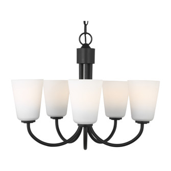 Miles Five Light Chandelier (38|GLC1115MBK)