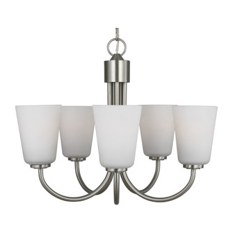 Miles Five Light Chandelier (38|GLC1115BS)