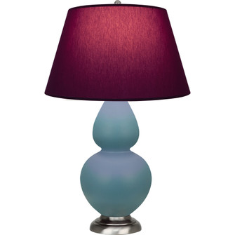 Matte Steel Blue Double Gourd Table Lamp (237|MOB59P)
