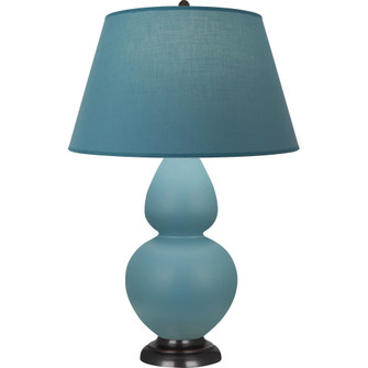 Matte Steel Blue Double Gourd Table Lamp (237|MOB57B)