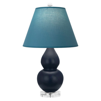 Matte Midnight Blue Small Double Gourd Accent Lamp (237|MMB53B)