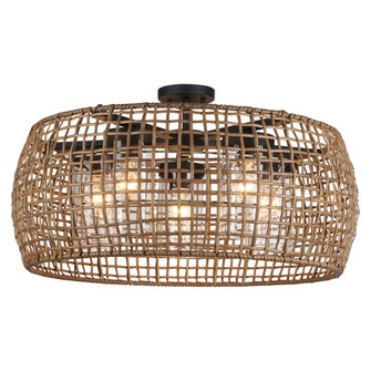 Golden Lighting Piper 5-light Outdoor Ceiling in Natural Black (36|1067-O5SF NB-MAW)