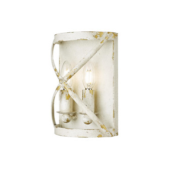 Golden Lighting Alcott 2-light Wall Sconce in Antique Ivory (36|0890-WSC AI)