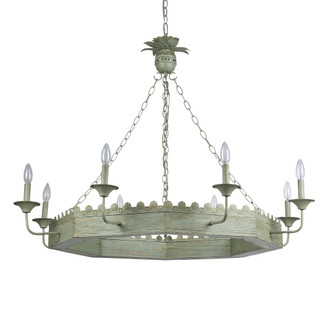 Golden Lighting Finley 8-light Chandelier in Vintage Sage (36|0838-8 VS)