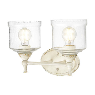 Golden Lighting Keating 2-light Vanity in Antique Ivory (36|0806-BA2 AI-HWG)