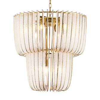Ziva by Golden Lighting Shahi 9-light Chandelier in Titanium Gold (36|4285-9 TG)