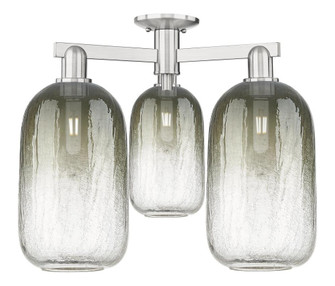 Brookhaven Cloche - 3 Light - 6 inch - Brushed Satin Nickel - Semi-Flush Mount (3442|716-3F-SN-G482-7SL)