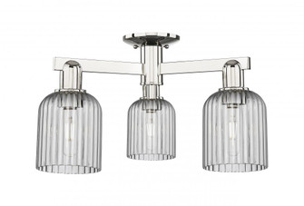 Bridal Veil - 3 Light - 6 inch - Polished Nickel - Semi-Flush Mount (3442|716-3F-PN-G559-5SM)