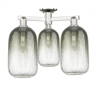 Brookhaven Cloche - 3 Light - 6 inch - Polished Nickel - Semi-Flush Mount (3442|716-3F-PN-G482-7SL)