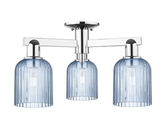 Bridal Veil - 3 Light - 6 inch - Polished Chrome - Semi-Flush Mount (3442|716-3F-PC-G559-5BL)