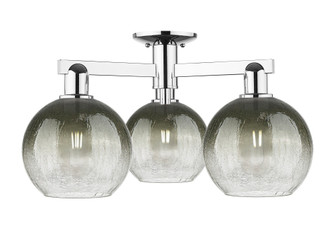Brookhaven Globe - 3 Light - 6 inch - Polished Chrome - Semi-Flush Mount (3442|716-3F-PC-G483-8SL)