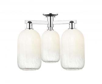 Brookhaven Cloche - 3 Light - 6 inch - Polished Chrome - Semi-Flush Mount (3442|716-3F-PC-G482-7OP)