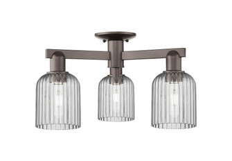 Bridal Veil - 3 Light - 6 inch - Oil Rubbed Bronze - Semi-Flush Mount (3442|716-3F-OB-G559-5SM)