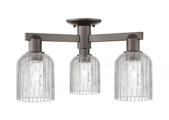 Bridal Veil - 3 Light - 6 inch - Oil Rubbed Bronze - Semi-Flush Mount (3442|716-3F-OB-G559-5CL)