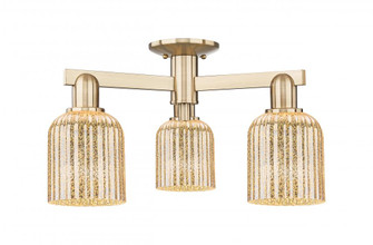 Bridal Veil - 3 Light - 6 inch - Champagne Bronze - Semi-Flush Mount (3442|716-3F-CB-G559-5ME)