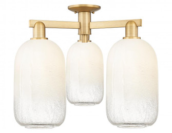 Brookhaven Cloche - 3 Light - 6 inch - Brushed Brass - Semi-Flush Mount (3442|716-3F-BB-G482-7OP)