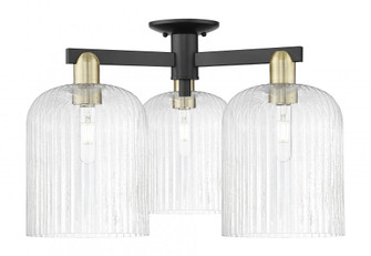 Bridal Veil - 3 Light - 26 inch - Black Antique Brass - Semi-Flush Mount (3442|716-3F-BAB-G559-8SDY)