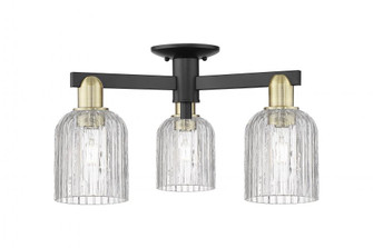 Bridal Veil - 3 Light - 6 inch - Black Antique Brass - Semi-Flush Mount (3442|716-3F-BAB-G559-5CL)