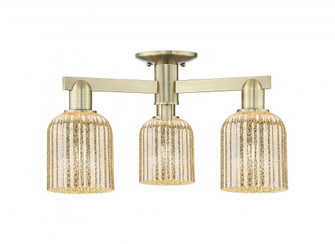 Bridal Veil - 3 Light - 6 inch - Antique Brass - Semi-Flush Mount (3442|716-3F-AB-G559-5ME)