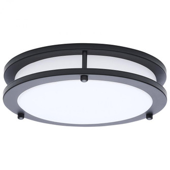 Glamour; LED 10 Inch Flush Mount; Black Finish; 27K/3K/35K/4K/5K CCT Selectable (81|62/1975)