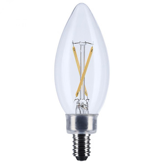 3 Watt B11 LED; Candelabra Base; Clear; 3000K CCT; 120 Volt (27|S12490)