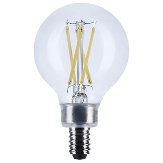5.5 Watt G16.5 LED; Candelabra Base; Clear; 3500K CCT; 120 Volt (27|S12477)
