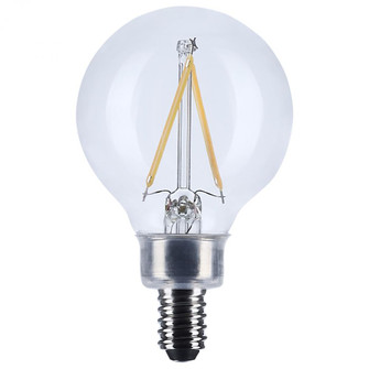 3 Watt G16.5 LED; Candelabra Base; Clear; 3000K CCT; 120 Volt (27|S12471)