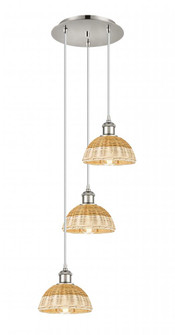 Bristol Natural II - 3 Light - 14 inch - Polished Nickel - Cord Hung - Multi Pendant (3442|113B-3P-PN-NBD2-75-NAT)