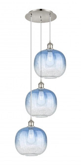 Brookhaven Sphere - 3 Light - 17 inch - Polished Nickel - Cord Hung - Multi Pendant (3442|113B-3P-PN-G481-10SB)