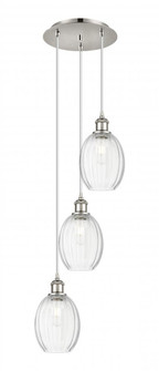 Preston Bulb - 3 Light - 13 inch - Polished Nickel - Cord Hung - Multi Pendant (3442|113B-3P-PN-G459-6CL)