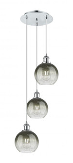 Brookhaven Globe - 3 Light - 14 inch - Polished Chrome - Cord Hung - Multi Pendant (3442|113B-3P-PC-G483-8SL)